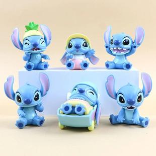 Box Kawaii Car Figure Cake Cartoon Blind Anime Stitch Stich