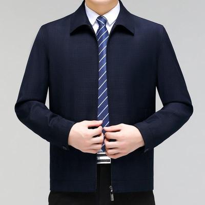 政春秋男士羊毛外夹克翻务领中老A029-JK年商款商休闲夹克男式套