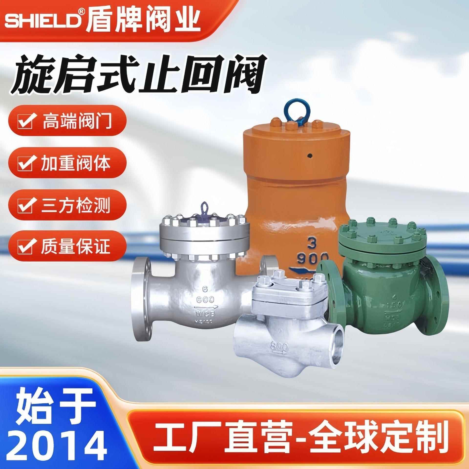 旋启式止回阀DN50~DN300大口径-10℃～150℃碳钢硬密封常压止回阀