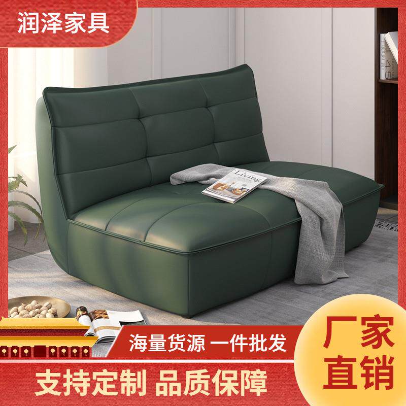 北欧防水皮革沙发小户型双人简约奢华小户型客厅阳台网红单人沙发