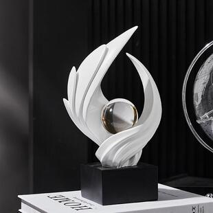 风息生水SHDK0540起系摆列水晶球树脂生生不意件酒柜客厅玄关电视