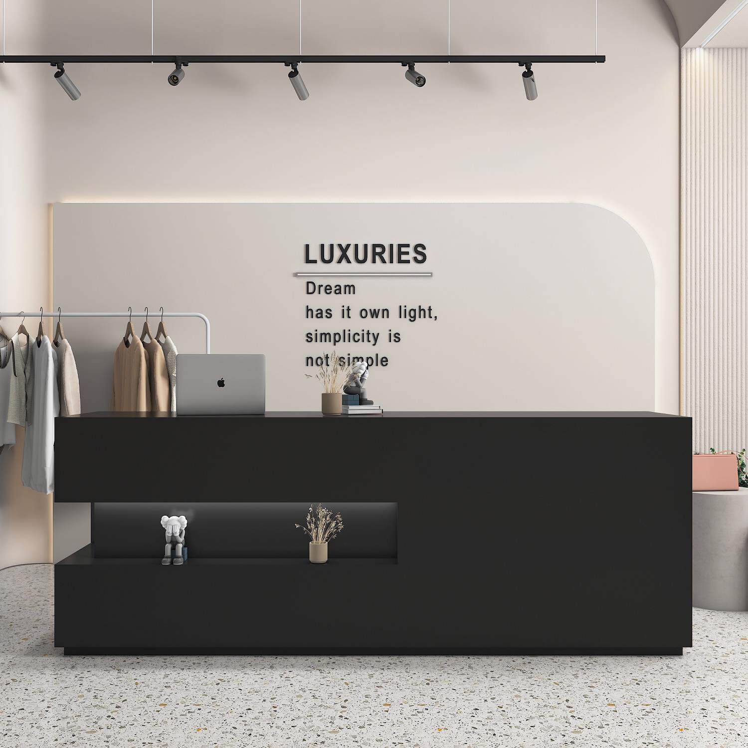 服装店吧台吧台理发店珠宝店收银陈列柜咨询柜台美容院前台接待处