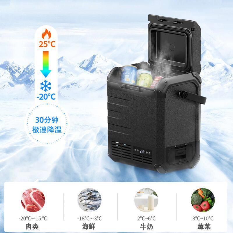 车载冰箱车家两用压缩机制冷12v24v220v便携户外露营小冰箱10L