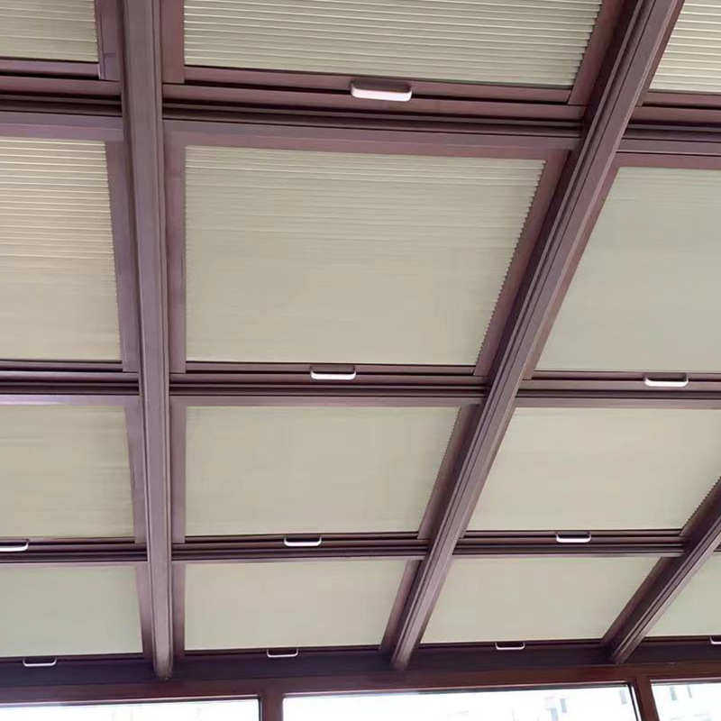 蜂巢帘天窗阳光房玻璃顶棚隔热遮光帘内开窗推拉无纺布窗帘厂批发