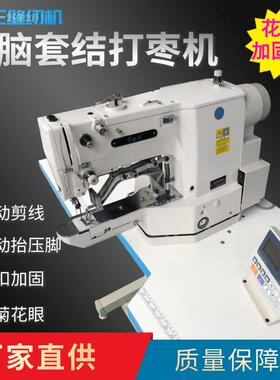 Ta王他王430高速电脑套结机打枣机魔术贴渔网厚料加固花样打结机