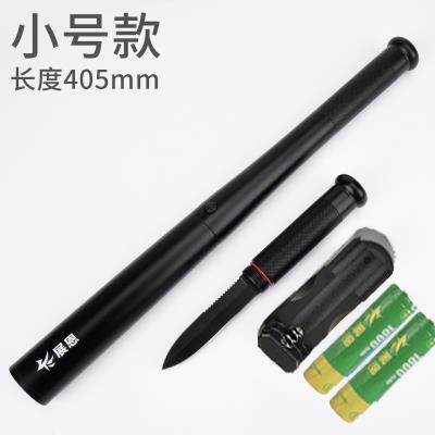 正品户外强光26650逻手电筒巡身应急防破窗锤车载长防身狼牙棒球