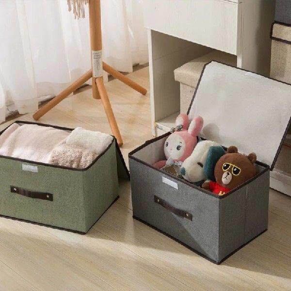 Storage Box With Cover 2 Size Clothes Socks Toy Snacks