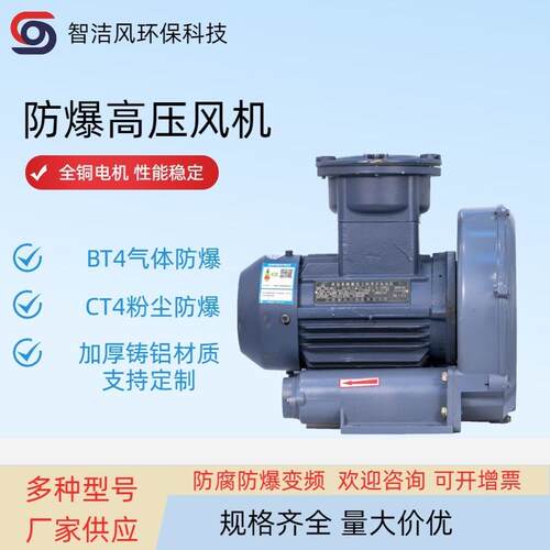 15KW变频防爆风机钢铁冶金设备用高压防爆风机20HP高压防爆风机