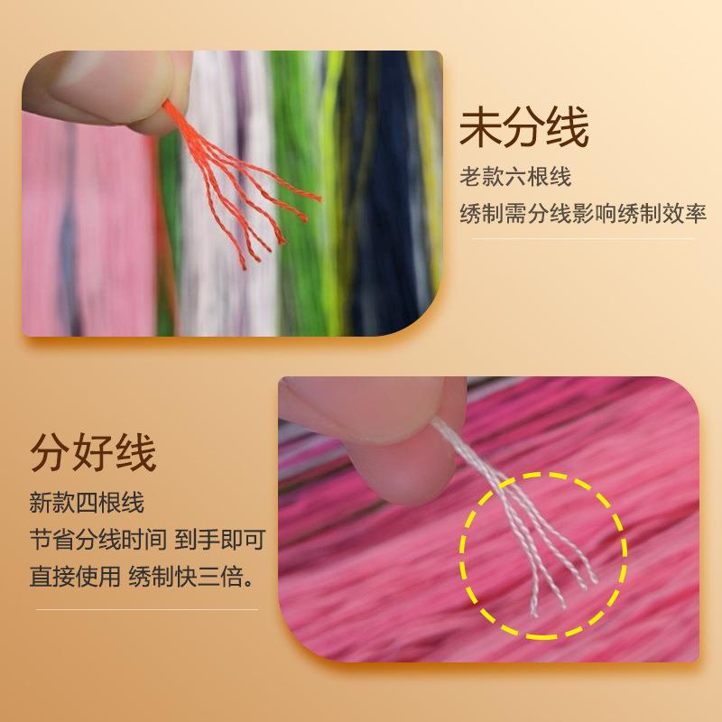 材料非成品分好线花开富贵十字绣2025年新款线绣客厅孔雀花卉大幅