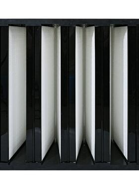 大风量效过滤器塑胶框V型过滤器实验室车间亚效过滤器定制