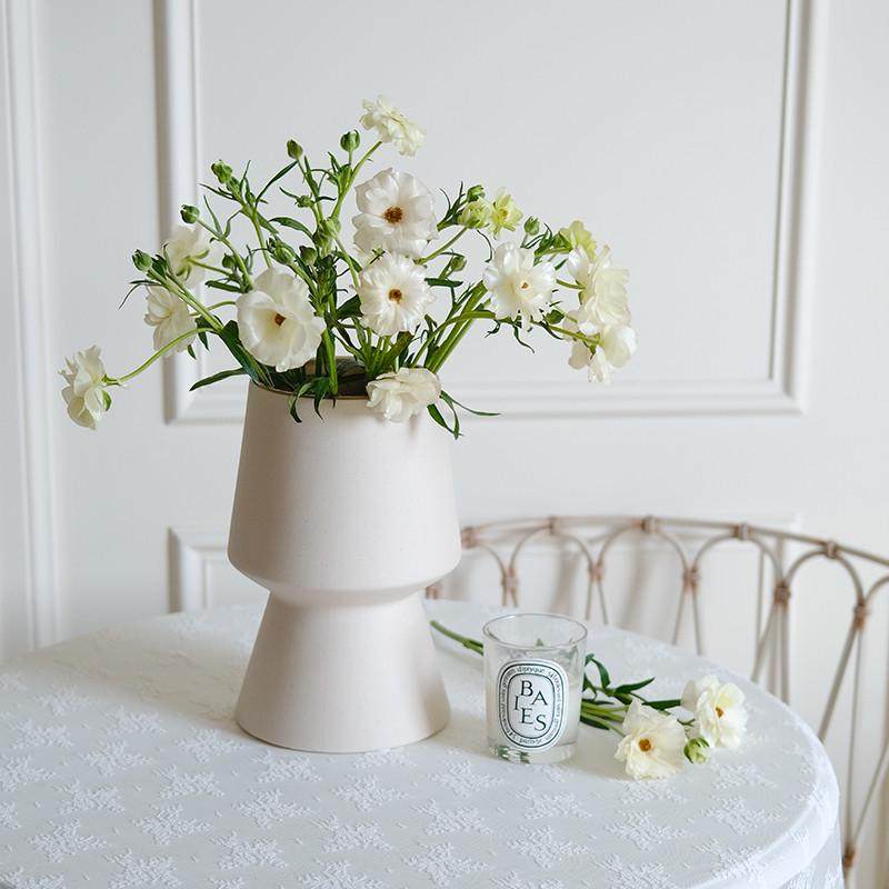 莫兰迪色粉色系少女公主设计师软装样板房北欧式台面花器陶瓷花瓶,家居饰品,花瓶,淘宝优惠券,粉丝福利购,淘宝优惠卷