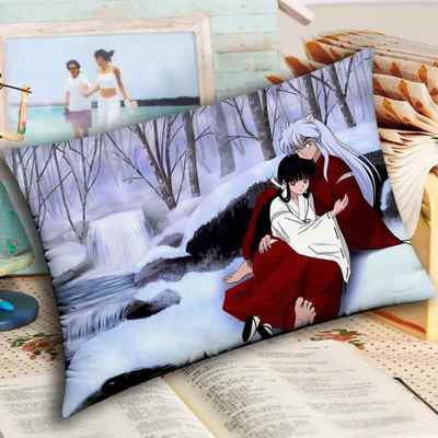 高档犬夜叉 桔梗动漫周边含抱杀生丸 戈薇枕长抱 枕头双枕面枕芯