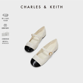 七夕礼物CHARLES＆KEITH女鞋CK1-70900405小香风玛丽珍鞋单鞋