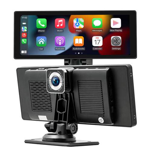 跨建热卖10.26寸PND 中控高清记录仪无线carplay MP5播放器车载蓝