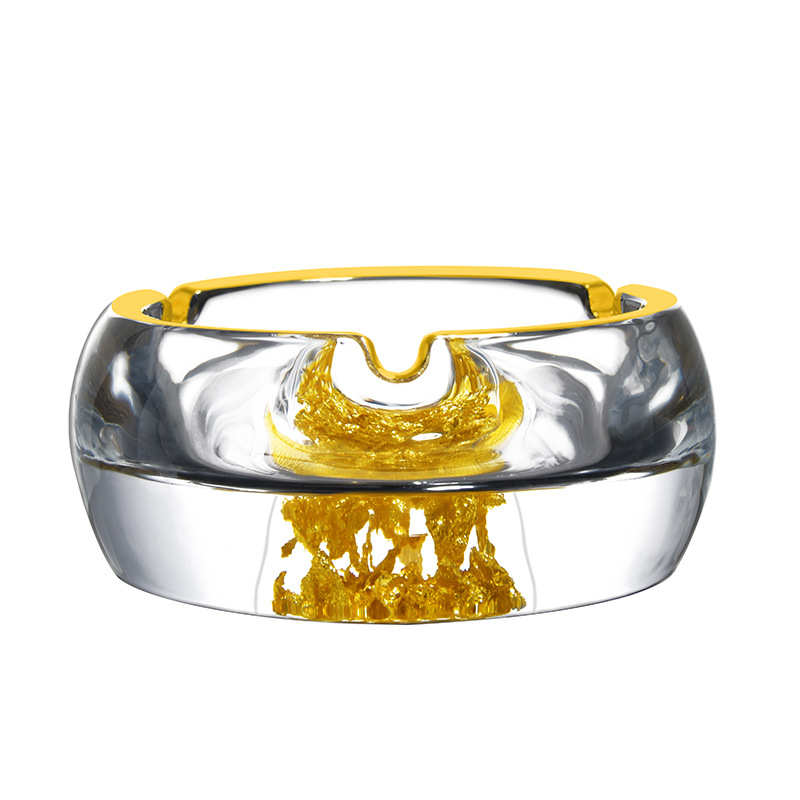 金像 北欧水晶玻璃烟灰缸轻奢创意家用客厅办公室KTV酒店用品批发