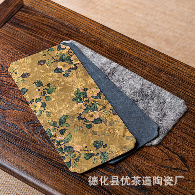 优茶道香云纱冰梅人文茶席柞蚕丝手作茶布桌旗禅意茶道空间推荐,居家布艺,桌旗,淘宝优惠券,粉丝福利购,淘宝优惠卷