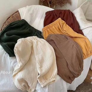 Kids Anti mosquito Clothing Baby Loose Pants Girls Thin