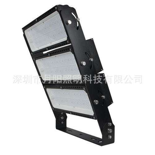 750W加厚IP67黑金刚3030贴片LED投光灯750WLED高杆球场