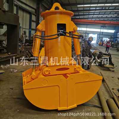 定制异型行车抓子起重机电动抓斗行吊液压贝壳斗旋转抓料斗