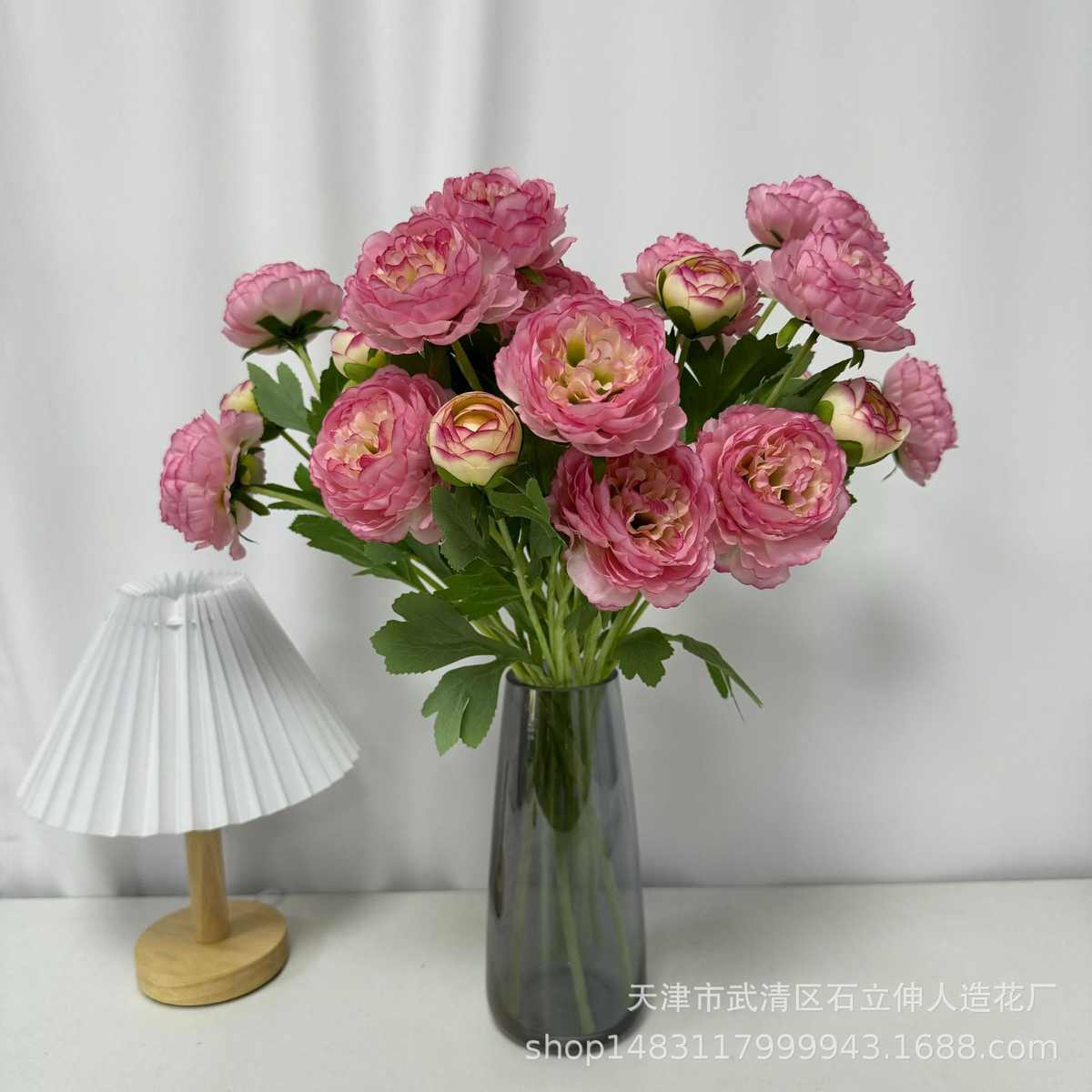 仿真花千姿露莲牡丹花套装家居客厅餐桌酒店装饰花摆件假花洋牡丹