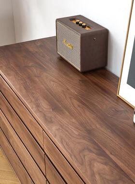 71TX实木北美黑胡桃卧室电视柜储物柜樱桃木斗柜现代落地柜原木白