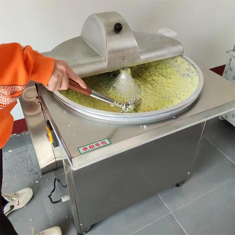 不锈钢家用食堂盆式菜馅机 食堂刹菜机 学校高转速自动搅馅机