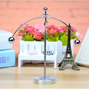 高脚单脚小铁人平衡摆件 饰 不倒翁大力士举重动平衡仪 桌面铁艺装