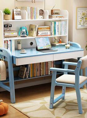 全实木儿童升降书桌学生家用学习桌小户型书桌子70/80/90/100cm