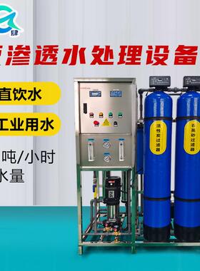 0.5吨反渗透水处理设备商用学校直饮水净水设备反渗透水处理