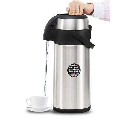 助家乐气压式保温瓶热水瓶内外304不锈钢家用按压式暖瓶5L