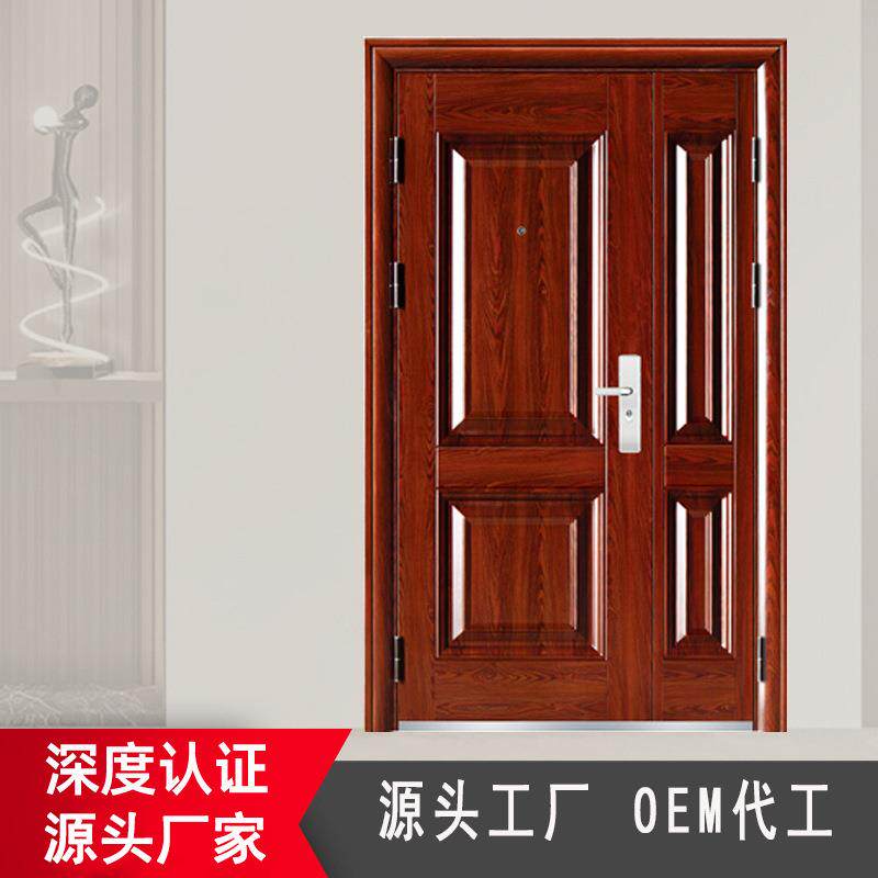 浙江防盗门厂家生产铁门工程防盗子母门安全家用钢质进户门