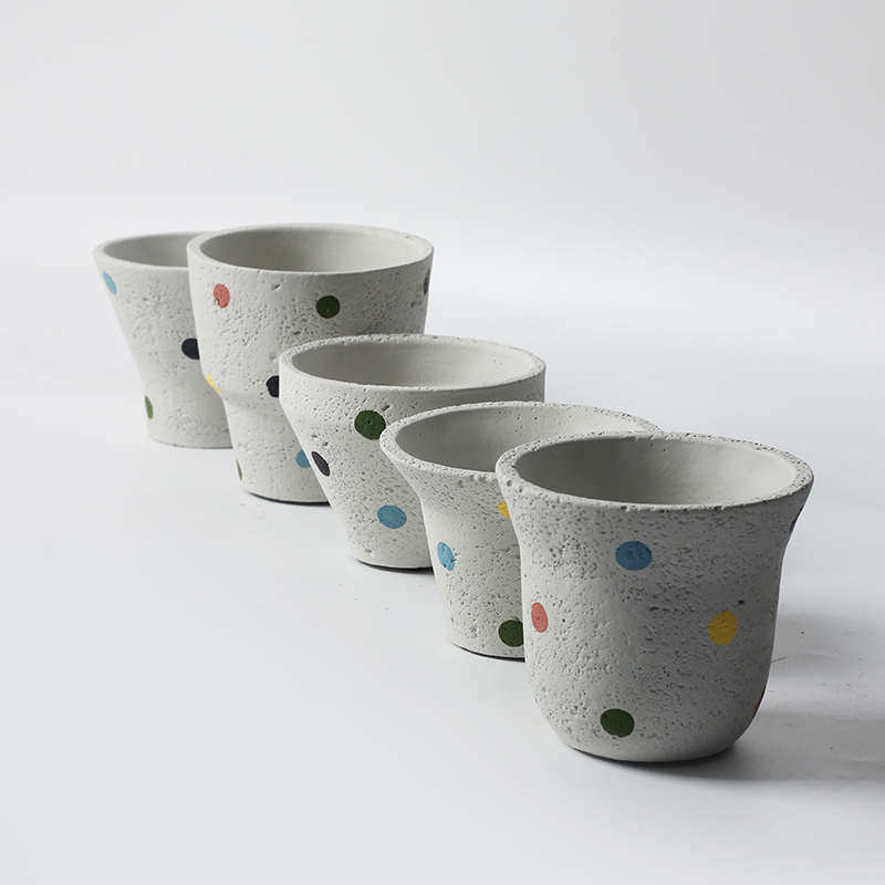 北欧ins奶油风可爱彩色波点几何花盆仙人掌盆栽民宿室内水泥花盆,鲜花速递/花卉仿真/绿植园艺,花盆,淘宝优惠券,粉丝福利购,淘宝优惠卷