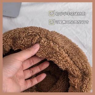 帽子女秋冬季新款保暖骑车防风面罩防寒护颈脖套围脖一体挡风护耳