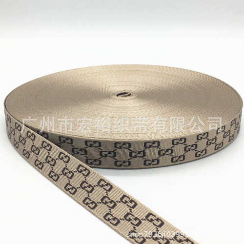 提花织带手机绳细带鞋材箱包服装辅料无弹织带厂家直销定做2.0CM