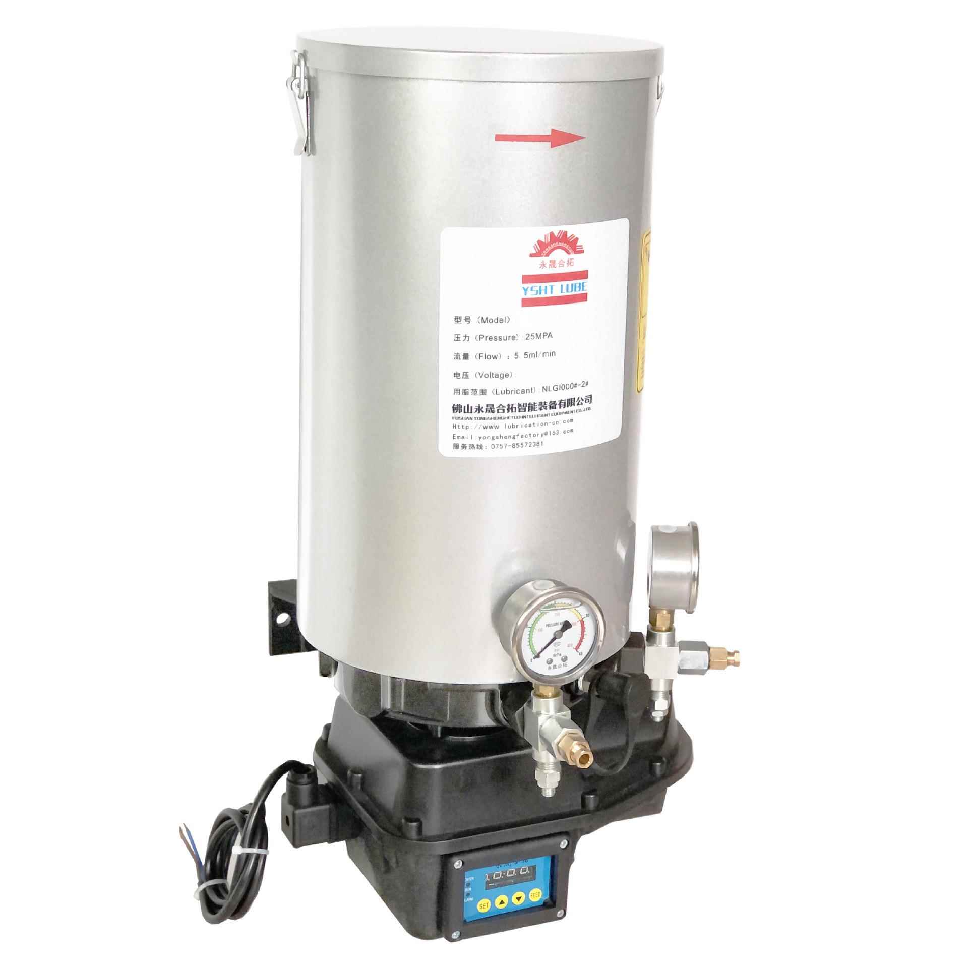 带时间控制全金属防震油箱10升15升递进式电动黄油泵叉车挖机