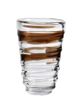 拼别墅花瓶客厅圈水果盘摆件纹玻璃感现代色奢餐桌装饰轻高级家居