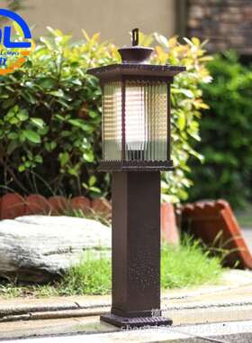 太阳能发电照明草坪灯led插地灯 户外不锈钢充异形方形石头灯夜灯