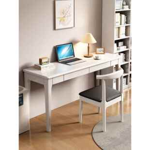 实木窄书桌40/45cm宽电脑桌办公桌家用卧室写字桌简易儿童学习桌