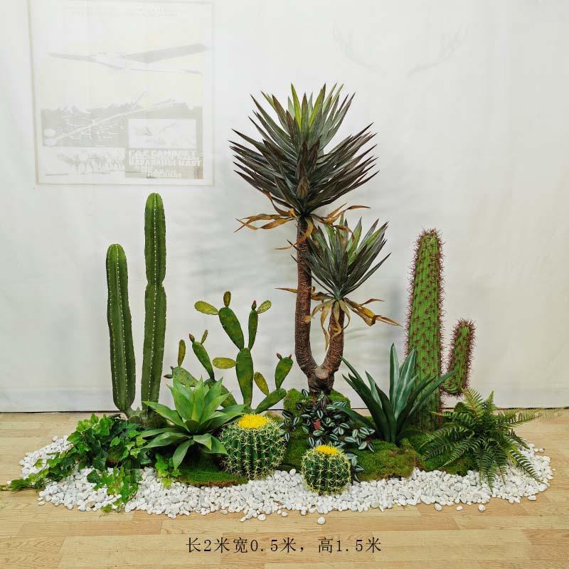 绿仿真植造23058景物剑麻人掌布景商场酒店橱窗假植装仙饰楼梯转