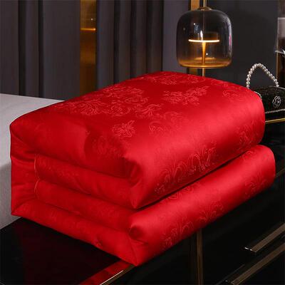 全提花庆棉加被冬季厚婚陪15446嫁冬被棉大红色