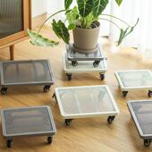 家用可移动托 托盘置物架拉货搬运平板小型推车家俱花盆推拉小乌