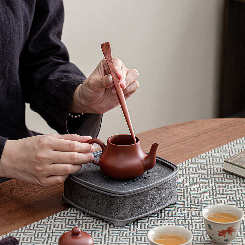 轻奢胡桃木茶则套装功夫茶具分茶荷茶勺茶夹茶匙赏茶器茶道六君子