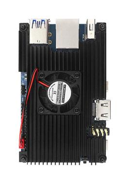 香橙派Orange pi 5铝合金外壳带散热风扇兼容Orange pi 5B保护壳