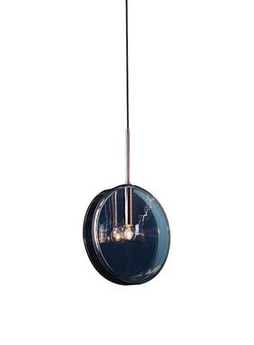 现代简约玻璃餐厅吊灯家用北欧卧室床头酒吧天蓝色样板间小吊灯