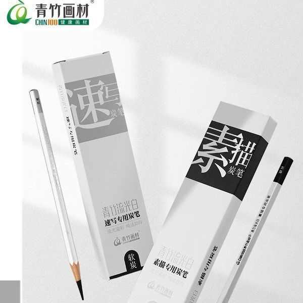 青竹流光白素描速写美术生专业专用老师推荐画画绘画铅笔中软炭笔
