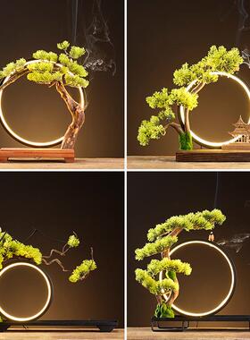 木根雕TD-0397实底座展示架摆件意化木博古创架子风客厅玄关办公