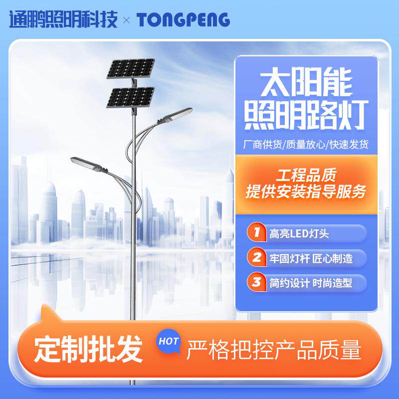 厂家LED太阳能路灯户外防水道路照明LED路灯高亮市电路灯