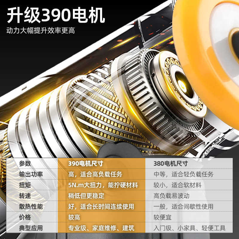 Hi-Spec 3.6V电动起子小型一字十字电动螺丝刀充电式家用工具套装