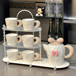 家用客厅高档水壶杯子茶杯整套结婚陪嫁 轻奢乔迁新居茶具水杯套装