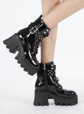 large size platform ankle boots women Martin boots女靴马丁靴